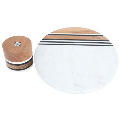 Al Saif Gallery porcelain cake stand, round, base - white product image 2