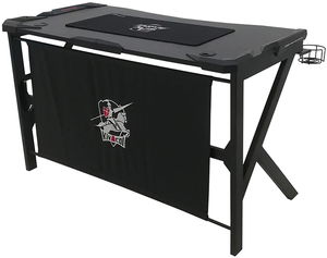 طاولة العاب فيديو معدن باك كومفورت، 66×120×75 سم، حامل اكواب و سماعات - أسود product image