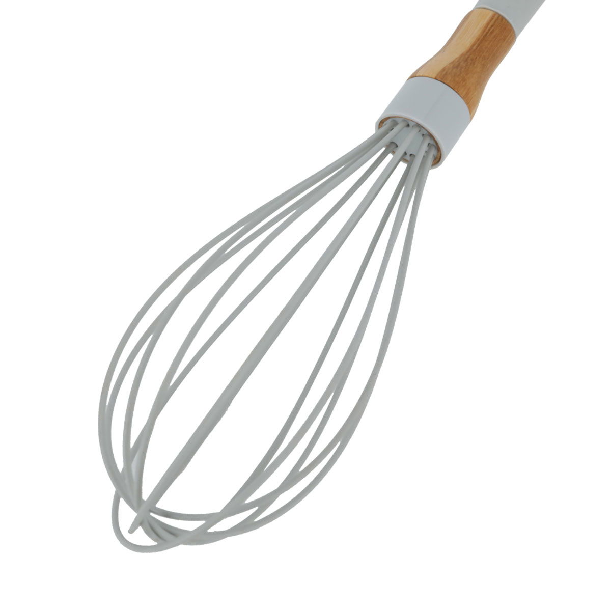 خفاق بيض سيلكون السيف غاليري، 10 انش، بيد خشب - رمادي product image 2