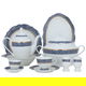 طقم سفرة بورسلان السيف غاليري، دائري، 65 قطعة - أبيض product image 1