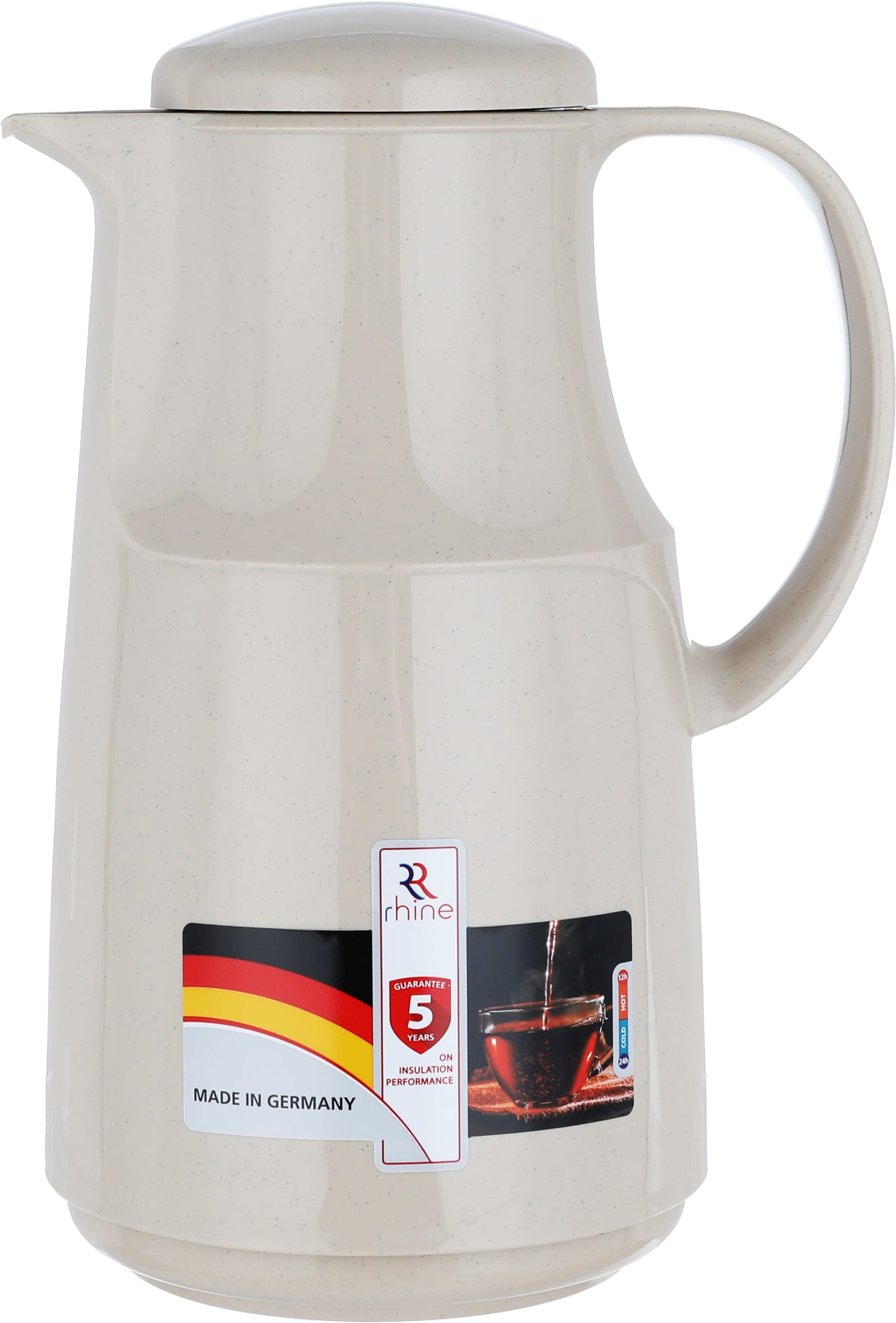 Al Rhine Marcotec ClassicThermos, 1 liter, glass inner container, plastic outer shell - brown product image