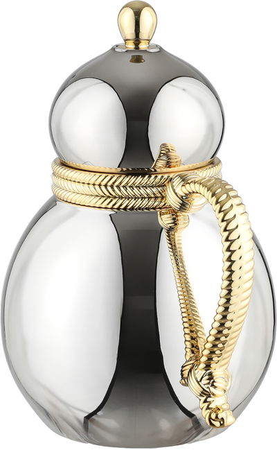 ترمس دلة تميم 9 ستانلس استيل السيف غاليري، 0.5 لتر، يد ذهبي، خدمة ذاتية، ضغاط - ذهبي فضي product image 2