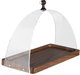 ستاند تقديم خشب السيف غاليري، 30×15×20 سم، يد شفاف - خشبي غامق product image 2