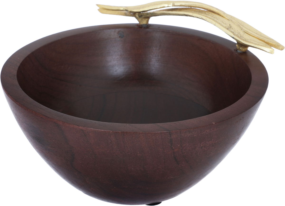Al Saif Gallery Wooden Bowl, 16x7 cm - Brown product image 2