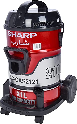 مكنسة كهربائية شارب، 2100 واط، 21 لتر، ECCAS2121 - احمر product image 4