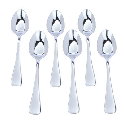 Al Saif Gallery Steel Sweet Spoons Set, 6 Pieces - Silver product image 2