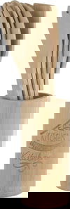 AL Saif Gallery Wooden Spoon Set, 5 Pieces - Light Brown product image 1