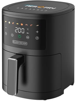 قلاية هوائية بلاك اند ديكر، 1500 واط، 3.5 لتر، 8 برامج، AF3500-B5 - اسود product image