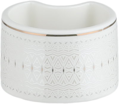 طقم تقديم سفرة بورسلان السيف غاليري، 166 قطعة - أبيض ذهبي product image 4