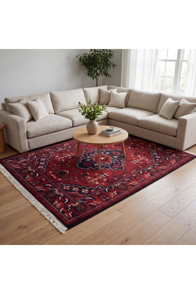 سجادة بوليستر سجادتي، 160×230 سم، نقشة نيسابور - أحمر product image 5