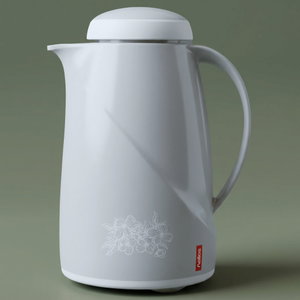 Helios Thermos, 0.6 L, Glass Inner Carrier, Plastic Outer Body - Light Grey product image
