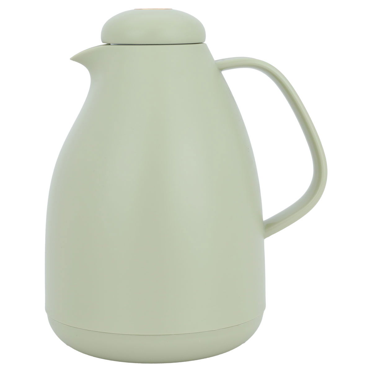 Timeless Penguin Pro Glass Thermos, 1 liter, plastic outer shell - green product image