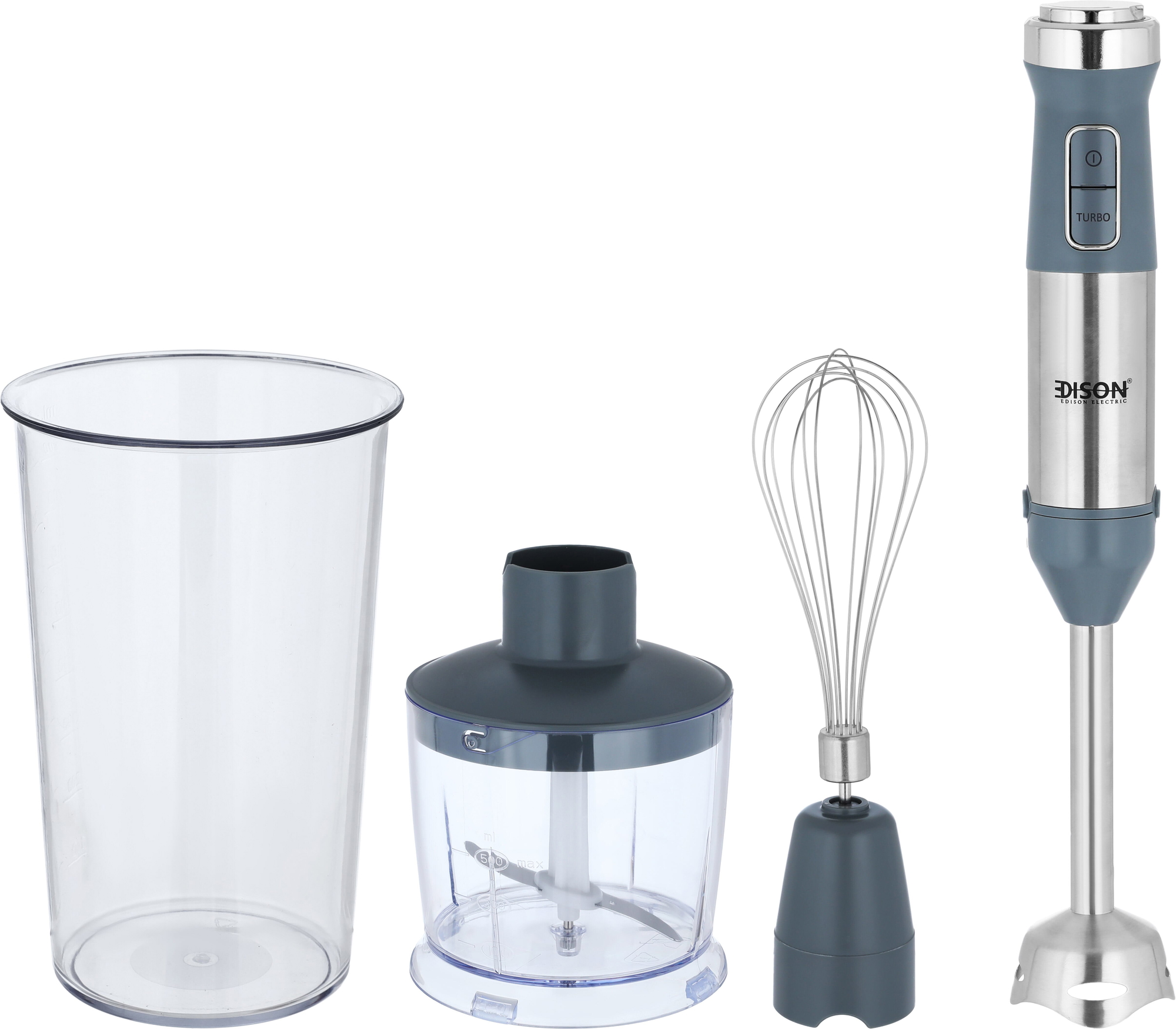 خلاط يدوي كهربائي إديسون، 500 واط - رمادي product image