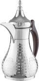 Al Saif Gallery Haila Steel Thermos, 700 ml, wooden handle - silver product image 3