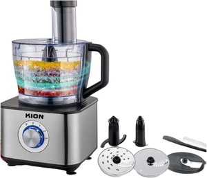 محضر طعام 8×1 كيون، 1000 واط، 3.2 لتر، 3 سرعات، KHD/9014 - فضي اسود product image