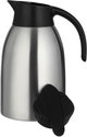 Aura Thermos, 1.6 Liter, Stainless Steel Inner Container, Stainless Steel/Plastic Outer Body, Push Button - Black/Silver product image 5