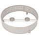 صحن تقديم أرز استيل السيف غاليري، 7×30×30 سم، دائري، بقاعدة - فضي product image 2