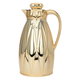 Al Saif Gallery Isle thermos set, 1/1.3 liter, 2 pieces, thermal glass inner shell, plastic outer shell - gold product image 2