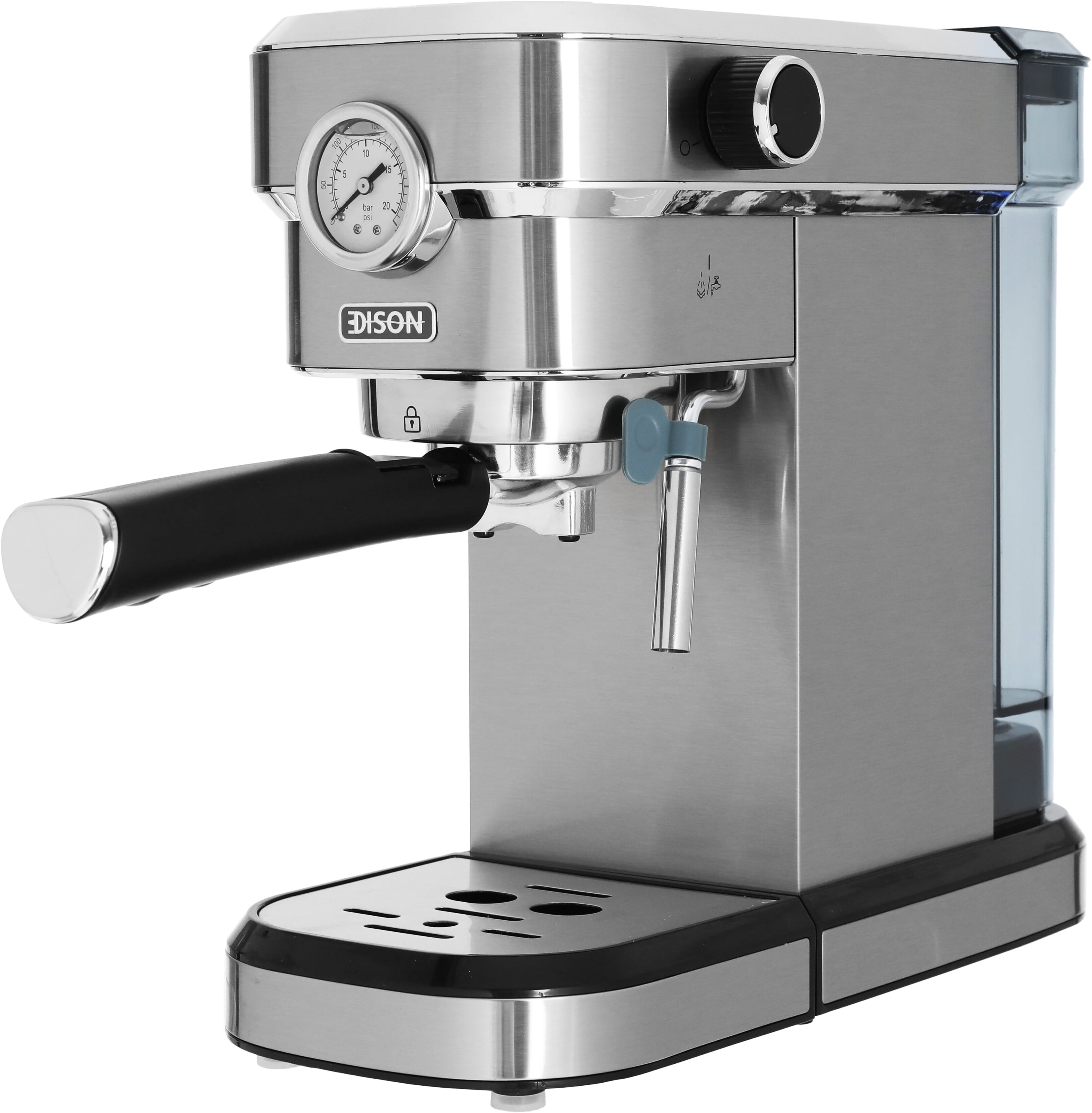 Edison Espresso and Coffee Maker, 1350 Watt, 1.1 Liter, SCM-01586 - Silver product image 3
