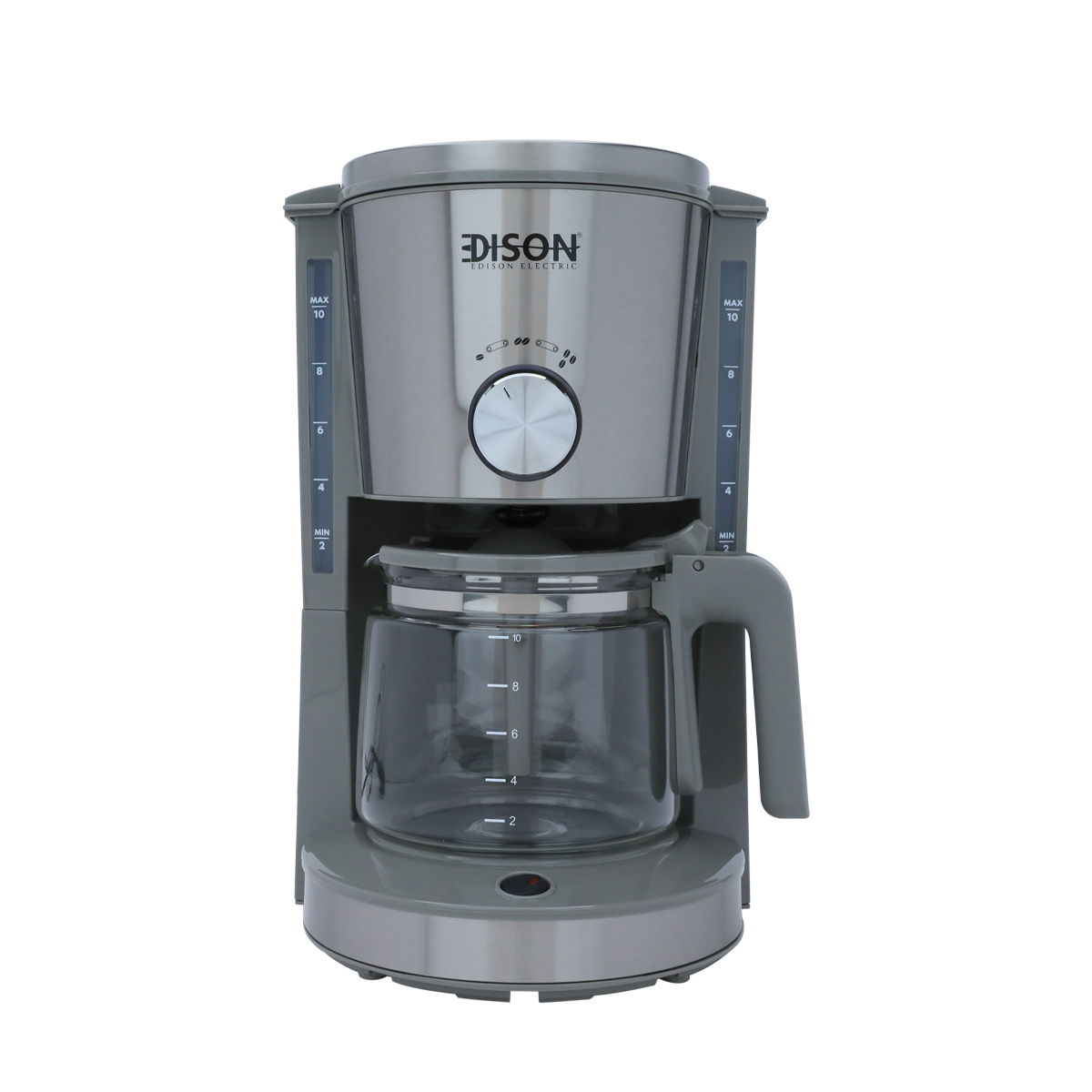 ماكينة قهوة إديسون، 1.25 لتر، 1000 واط، استيل - رمادي فاتح product image