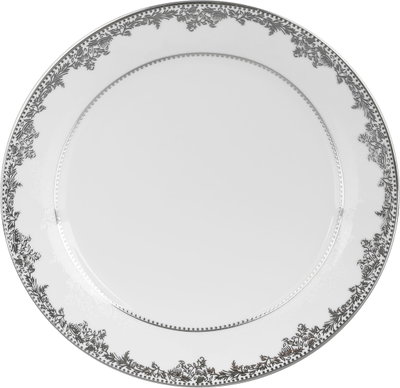 طقم سفرة بورسلان ريدج، 122 قطعة - ابيض فضي product image 7