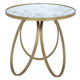 Al Saif Gallery Steel Round Serving Table, 53 X 60 Cm - Beige product image 1