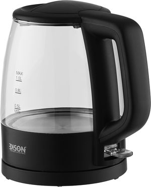Edison Keg5832-Gs Stainless Steel Electric Kettle, 2200-1850W, 1L, Black Handle - Black Clear product image 2