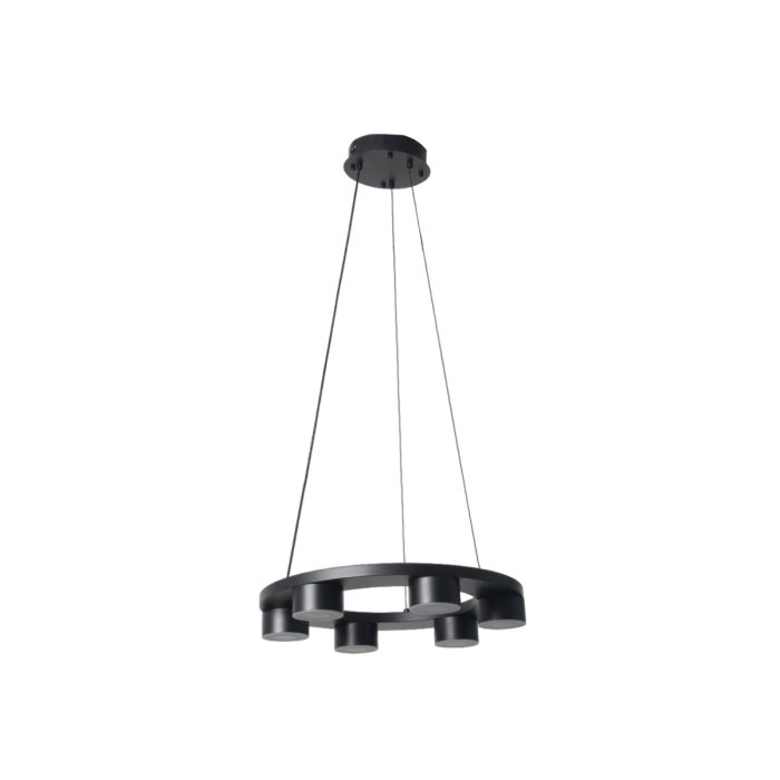 ثريا مودرن ألمنيوم مشكاتي، 45 سم، 30 واط - أسود product image 4
