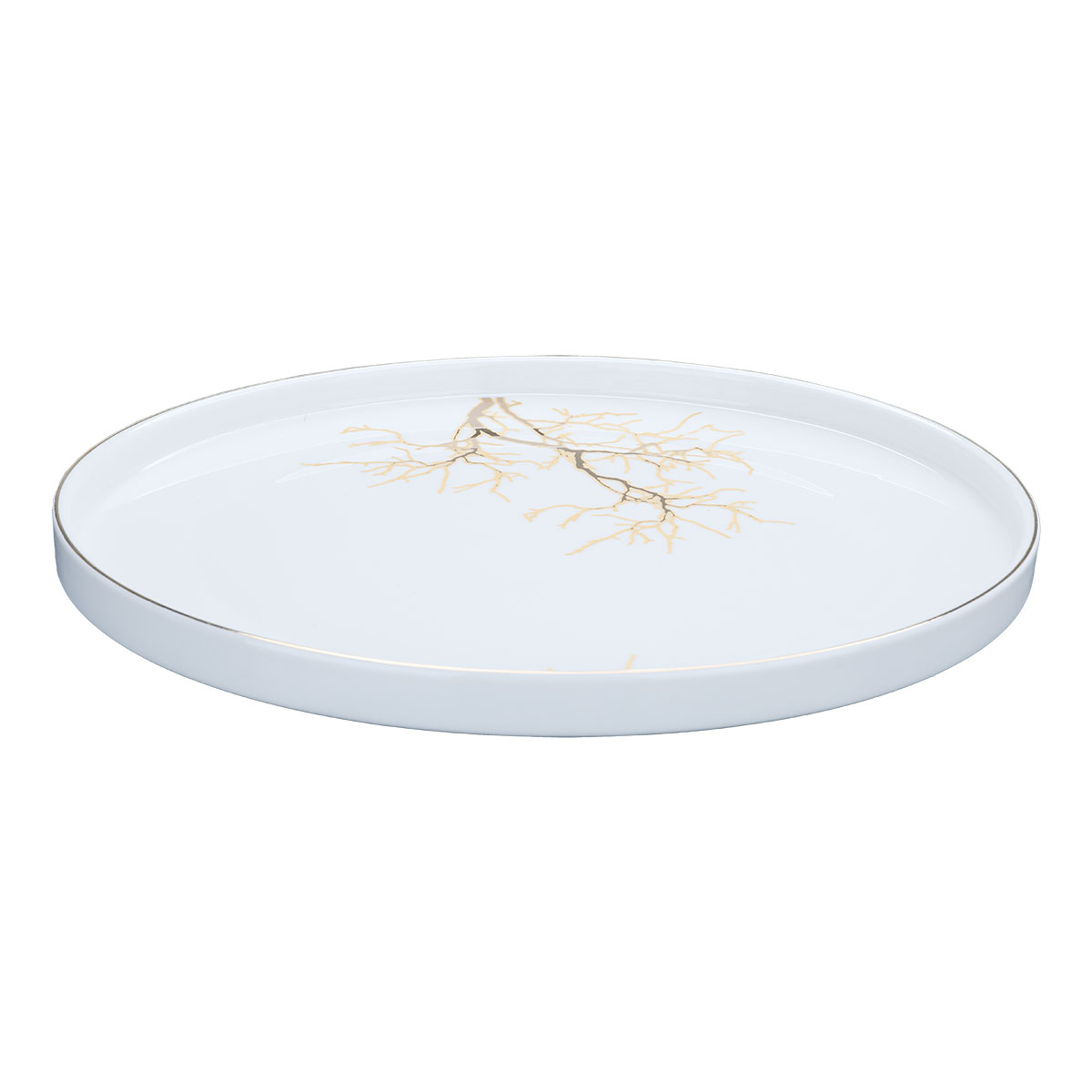 Al Saif Gallery porcelain dining set, 24 pieces - golden white product image 6