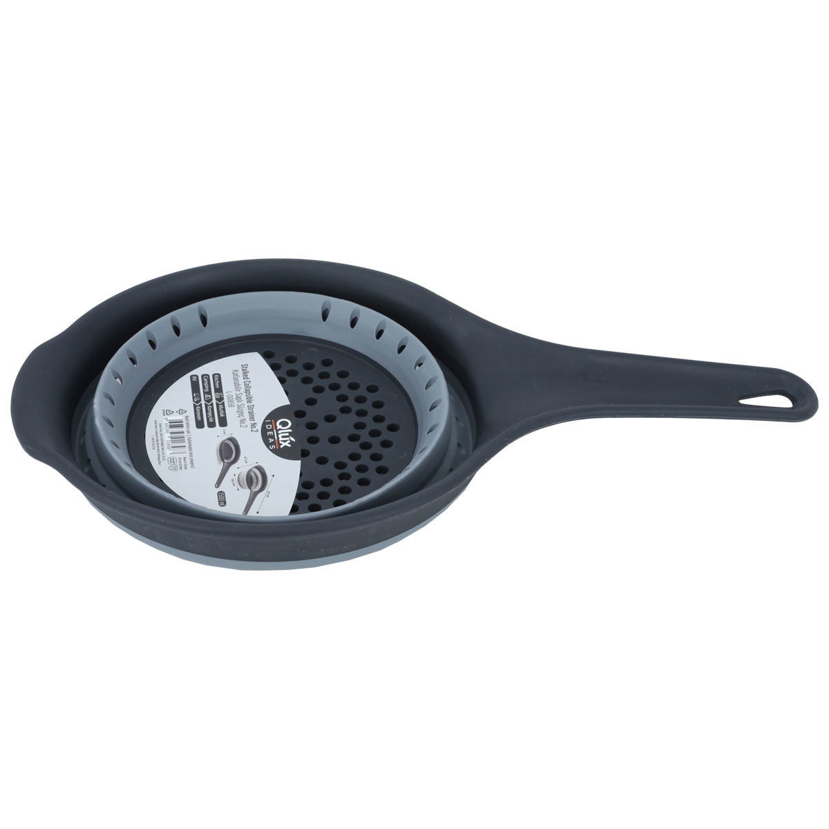 Al Saif Gallery Silicone Collapsible Strainer, 1500ml - Black product image 2