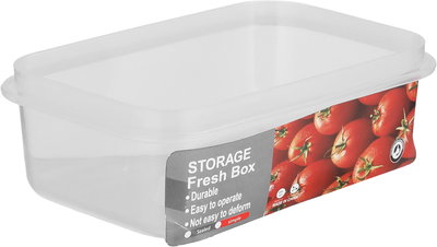 طقم علب تخزين بلاستيك السيف غاليري، 15x10x6 سم، 2 قطع، مستطيل - شفاف product image 4