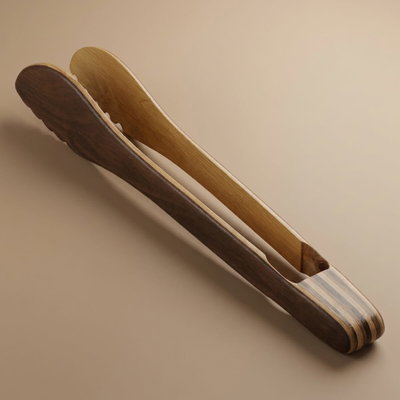 ملقط طعام خشب السيف غاليري - بني product image 1
