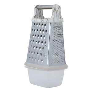 Steel Al Saif Gallery grater, 4 sides, plastic handle - silver product image 2