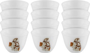 Al Saif Plus Porcelain Saudi Arabian Coffee Cup Set, 12 Pieces - White product image