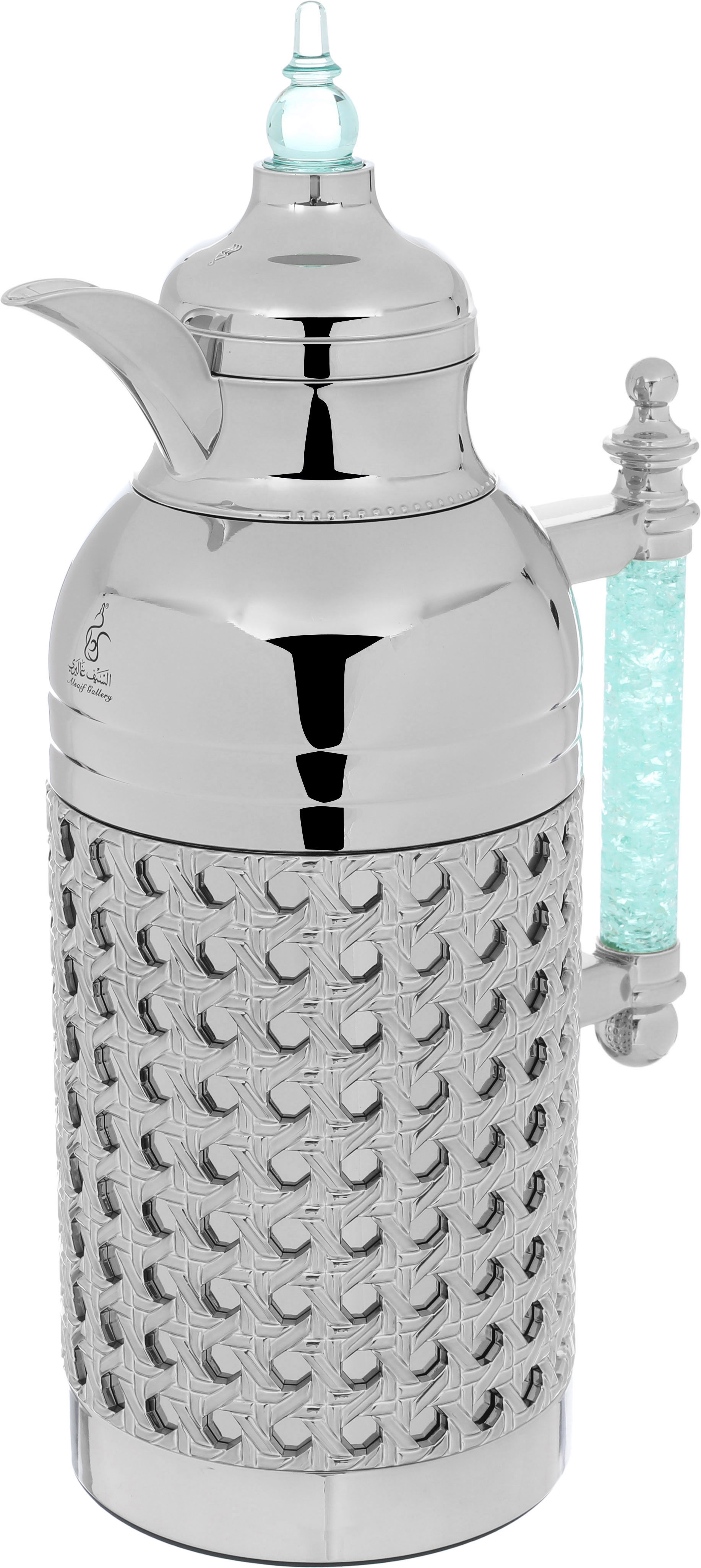 Al Saif Gallery Sarah steel thermos Set, 1/1 Liter, 2 Pieces - Silver product image 4