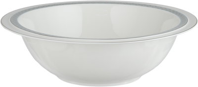 طقم تقديم سفرة بورسلان السيف غاليري، 166 قطعة، نقش فضي - أبيض رمادي product image 4