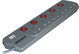 توصيلة كهرباء اوكارينا، 3 متر، 5 مخارج، OCREX5W55M3G - رصاصي product image 1