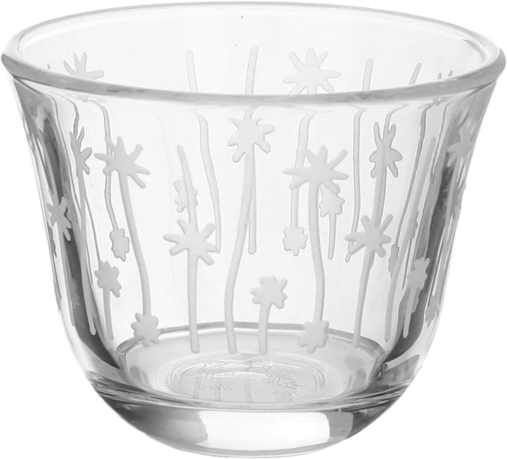 طقم تقديم بيالات و فناجين زجاج السيف غاليري، 25 قطعة مع سكرية - شفاف product image 3