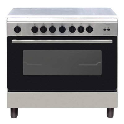 فرن غاز بومباني، 90×60×85 سم، 5 شعلة، 119 لتر، ESSENTIAL90GG5TCIX - فضي product image 4