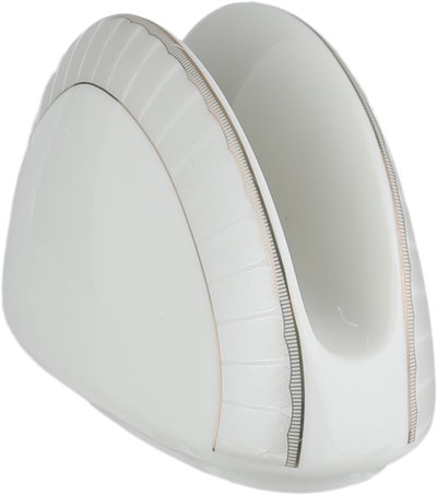 طقم سفرة بورسلان السيف غاليري، 86 قطعة، رسومات خطية - أبيض ذهبي product image 5