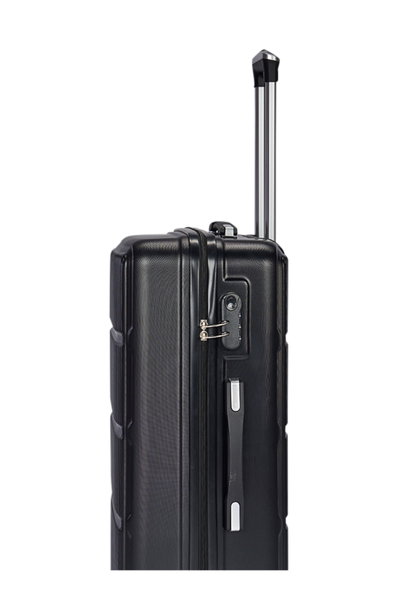 Limra WM-190 ABS Luggage Set, 3 Sizes, 4 Wheels, Combination Lock - Black product image 5