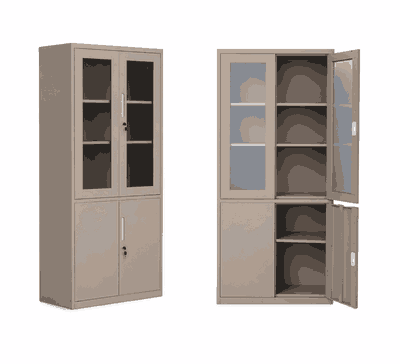 دولاب ملفات معدن، 185×85×40 سم - بيج product image 3