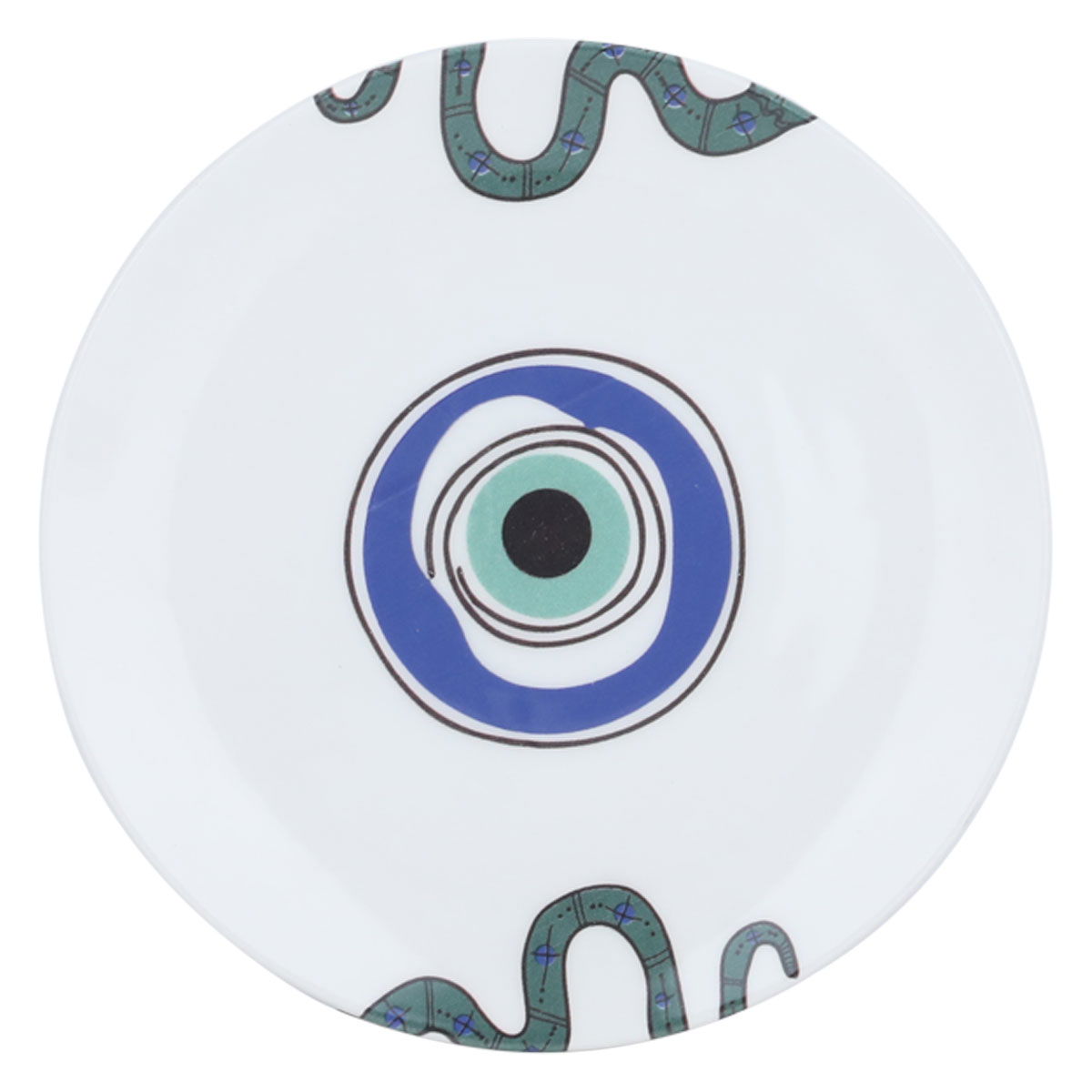 Al Saif Gallery Porcelain Serving Plate, 20X20X2 Cm, Round - White And Blue product image 2