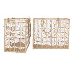 Diamond Glow Wicker Thermos Bags Set, 2 Pieces - Beige product image 4