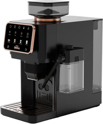 Arzum OKKA Barista Pro Automatic Espresso Machine, 1400W, 15 x 2 Bar, Touch Control, 5 Grit Settings, 9 Brew Options, Auto Clean, Built-in Milk Brewing, Refill Sensor, OK0042-04 - Copper Black product image 5