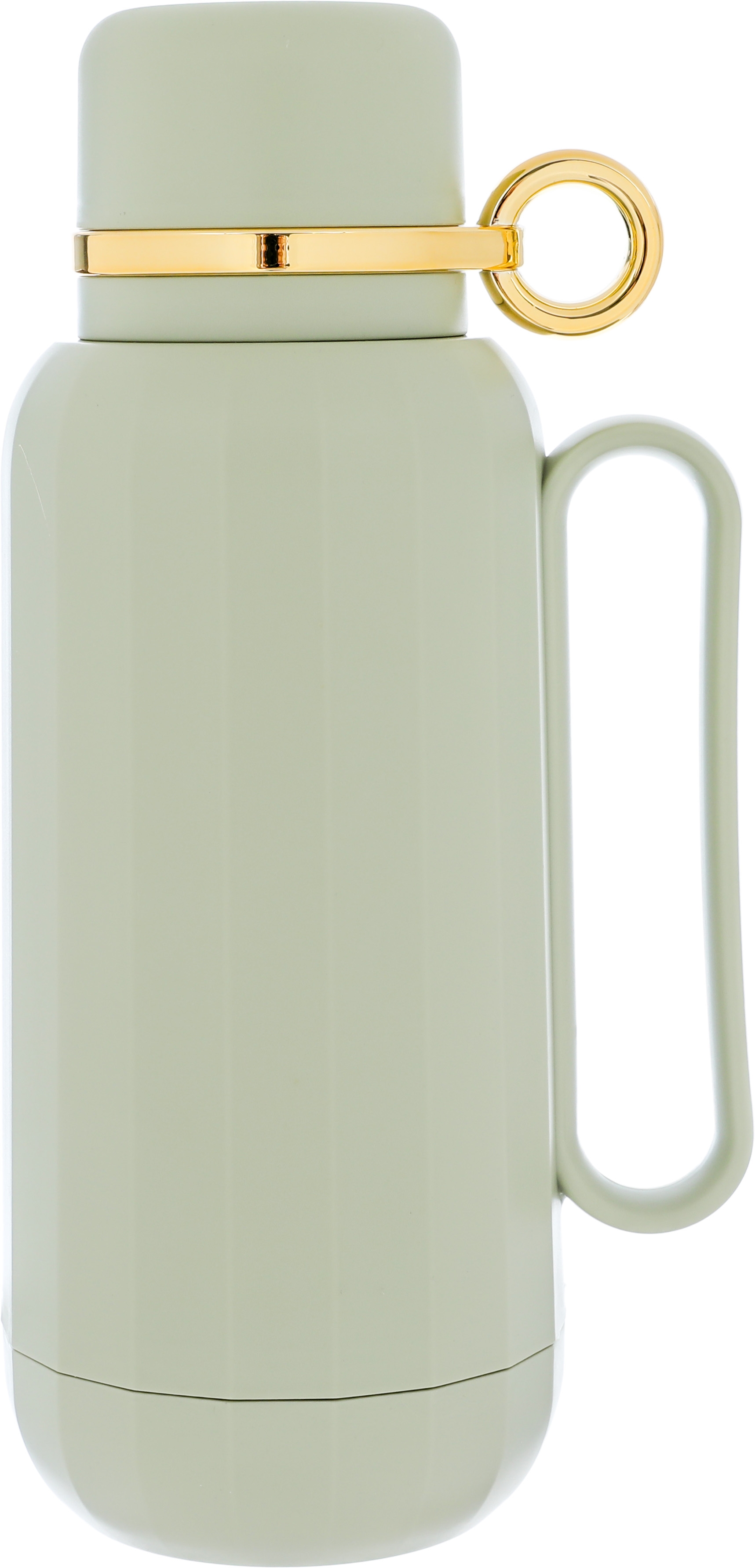 Timeless thermos, 1 liter, thermal glass inner container, plastic outer shell - olive green product image