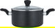 Tefal steel cookware set, 9 pieces - black product image 3