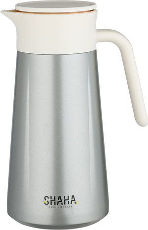 Shaha Thermos, Stainless Steel Inner Container, 1.9 Liters - Matte Silver Cream product image
