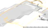 Alsaif Gallery Steel Tofry Set, 3 Pieces - Silver Gold product image 2