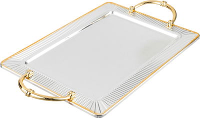 Alsaif Gallery Steel Tofry Set, 3 Pieces - Silver Gold product image 2